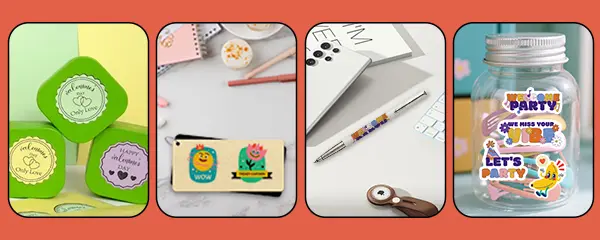 Colored Sticker Paper application