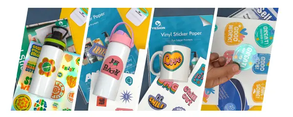 sticker paper uses