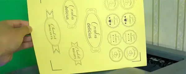 print colored sticker paper