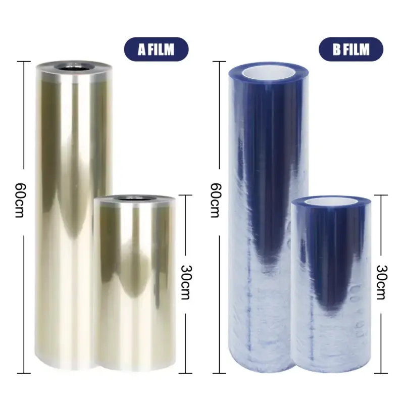 size-A clear film+B clear film
