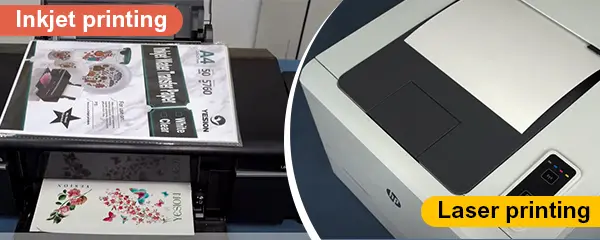 inkjet and laser printing