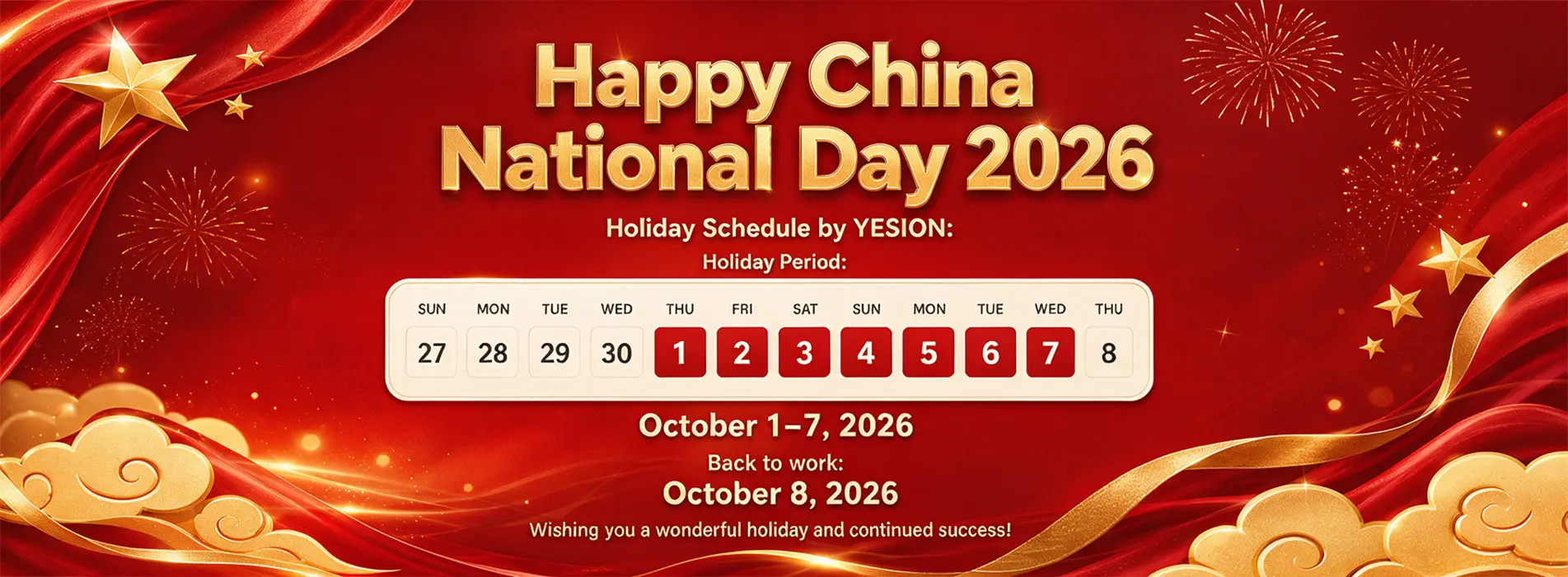 2026 Chinese National Day Holiday